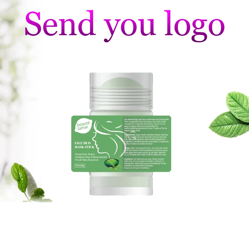 OEM private label korea cosmetic nourish facial green deep clean mask stick