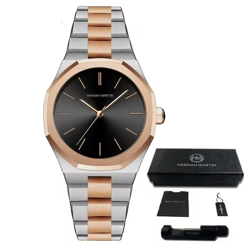 Custom Your Own Logo Hannah Martin 1401 Gift Luxury Design Fashion Original Quartz Wrist Watch For Women Ladies Stainless Steel