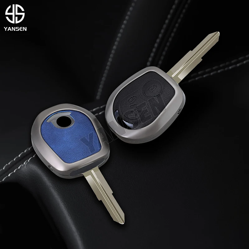 2024 New Zinc alloy leather key case For SsangYong Actyon Kyron Rexton Key Decoration Accessories