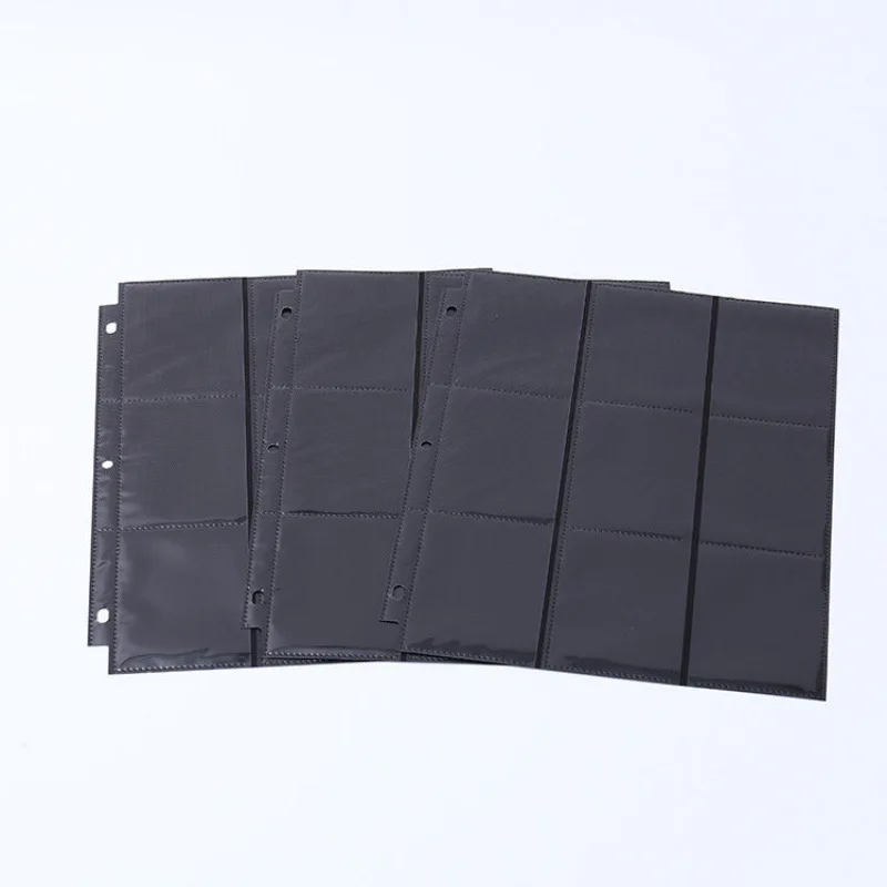 Top Selling Trading Cards Sleeves Transparent Sports Games Card 9 Pocket Card page Protectors Binder Sheet