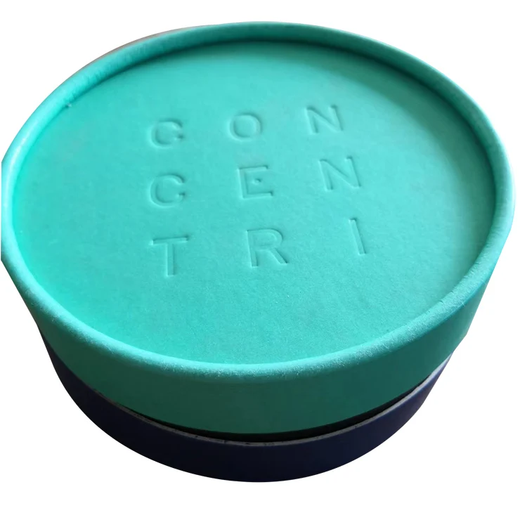 Custom Design Round Tube Cylinder Cardboard Boxes Packaging for Cookies