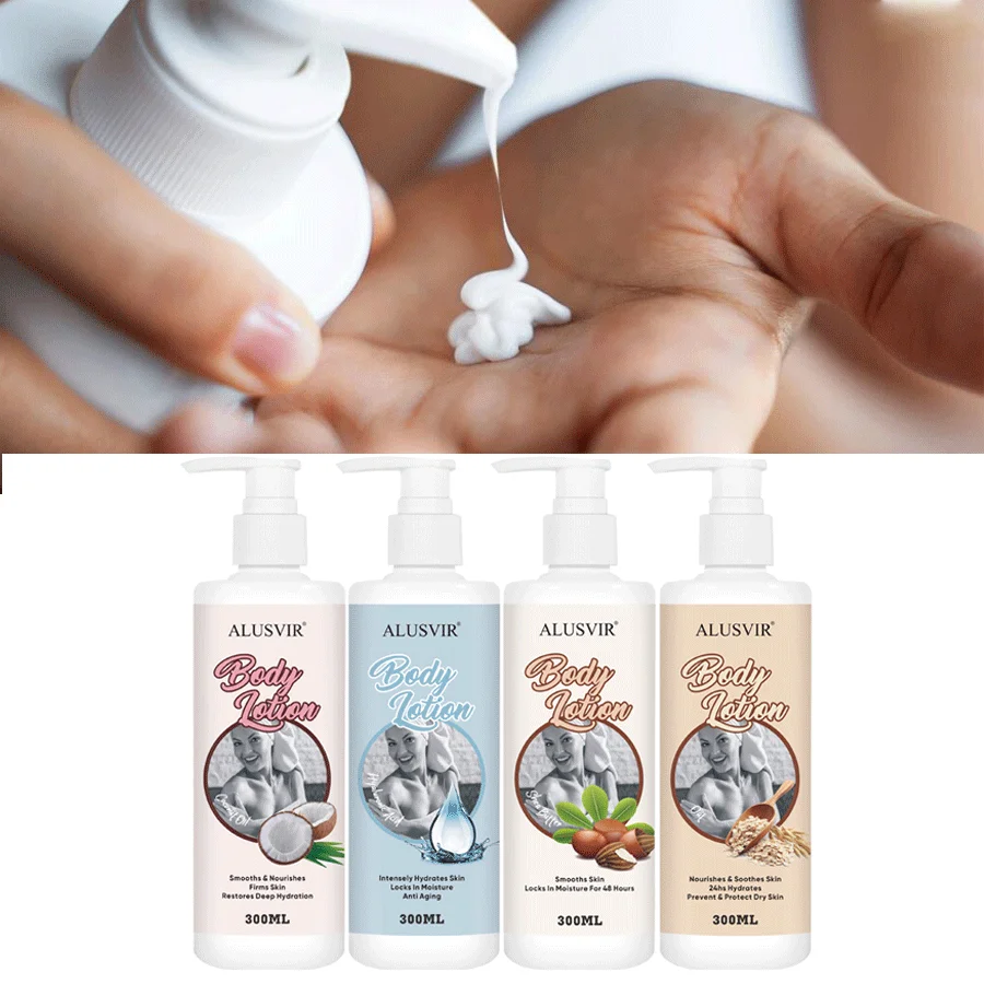 Private Label Hyaluronic Acid Coconut Oat Shea Butter Hydrating Anti Aging Body  Care Cream Nourishing Smoothing Body Lotion