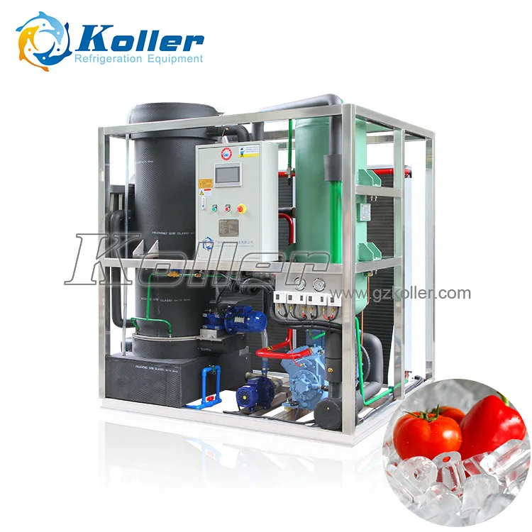 Ice Making Machine Factory Koller Tube Ice Maker 5tons Crystal Edible Bavaravge Cooling Ice Machine