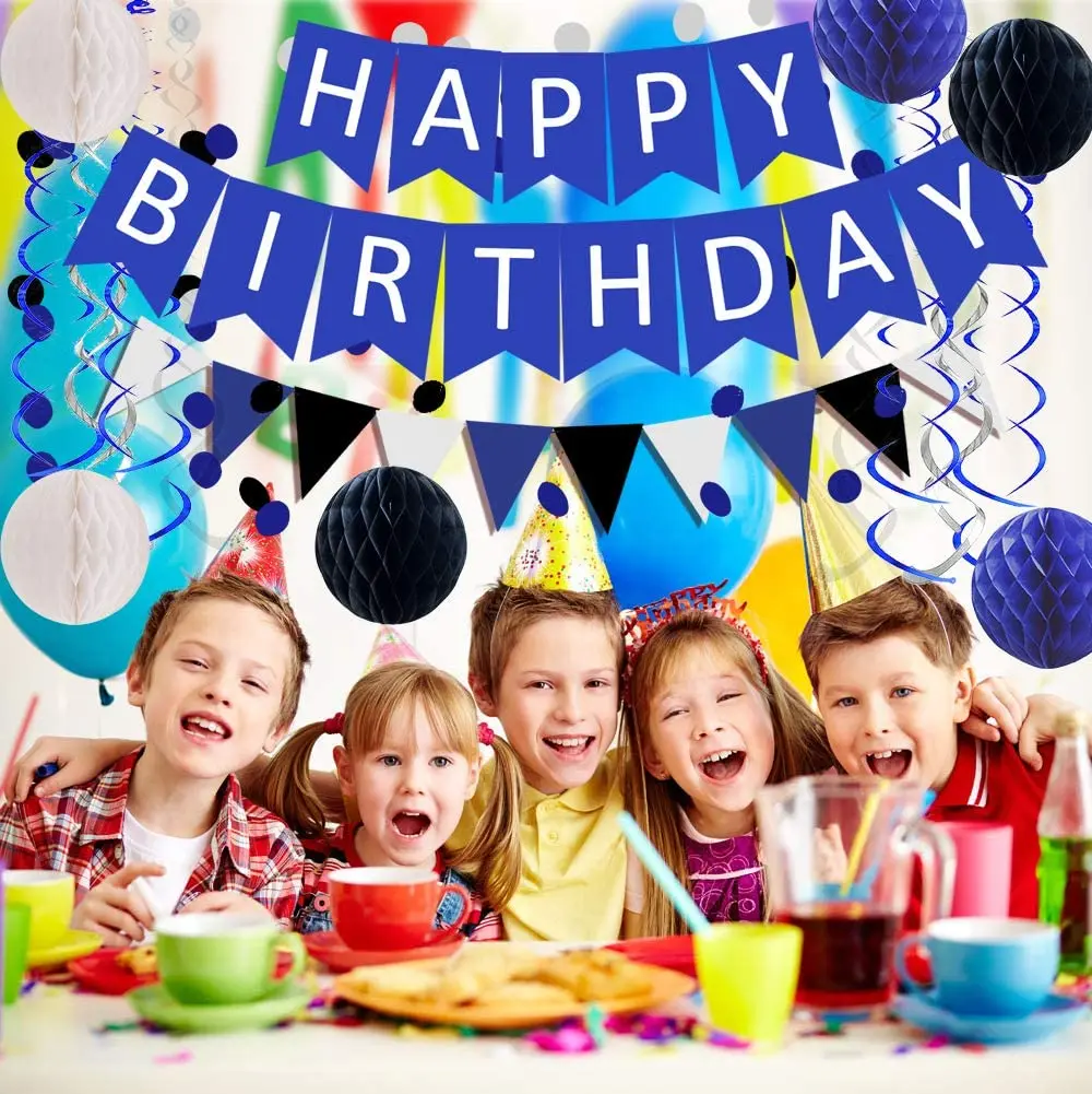 Праздничные украшения для дня рождения, Свадебный баннер, подвесные гирлянды, бумажные треугольные флажки