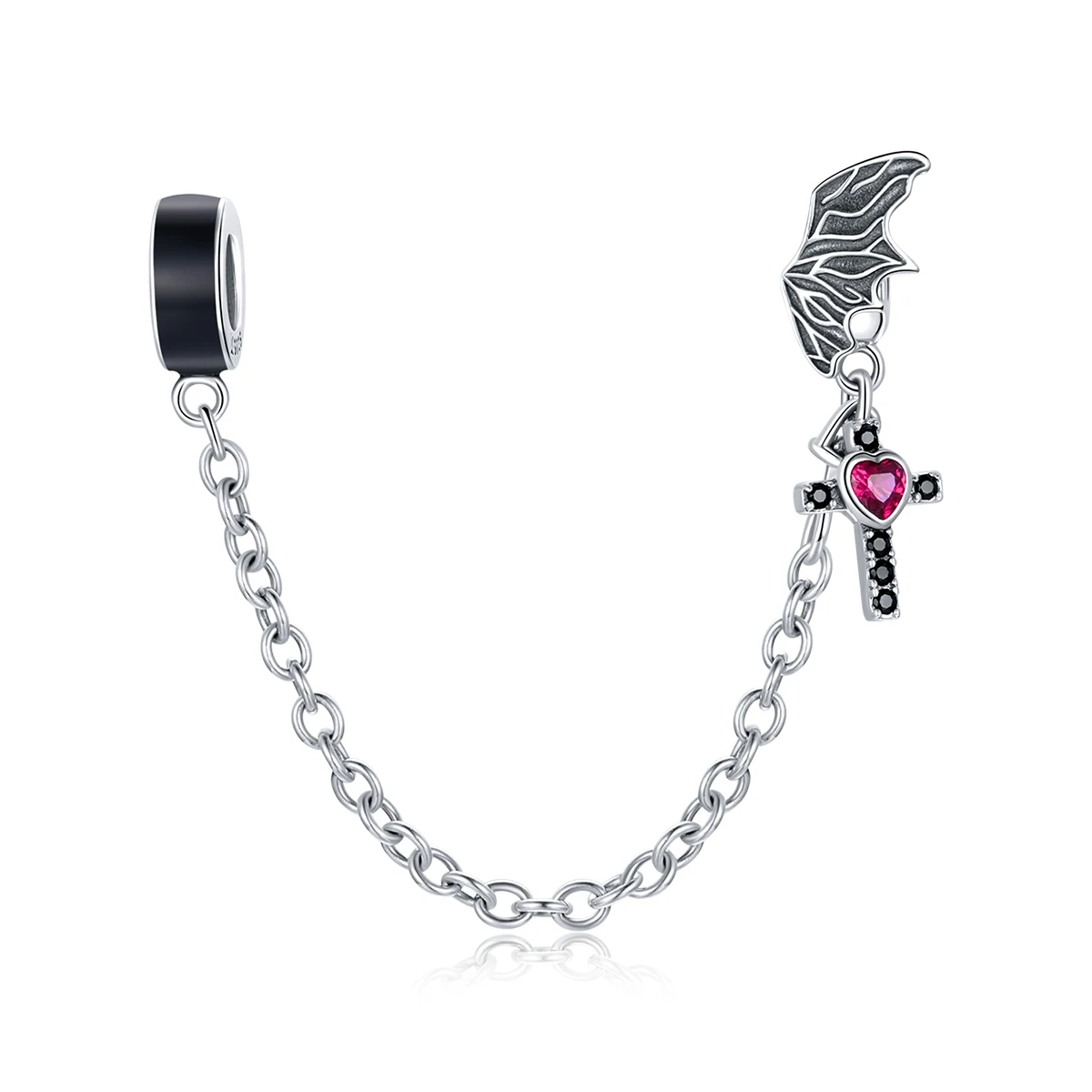 Hot Style S925 Sterling Silver Bracelet Accessories Flying Wings with Cross Charms