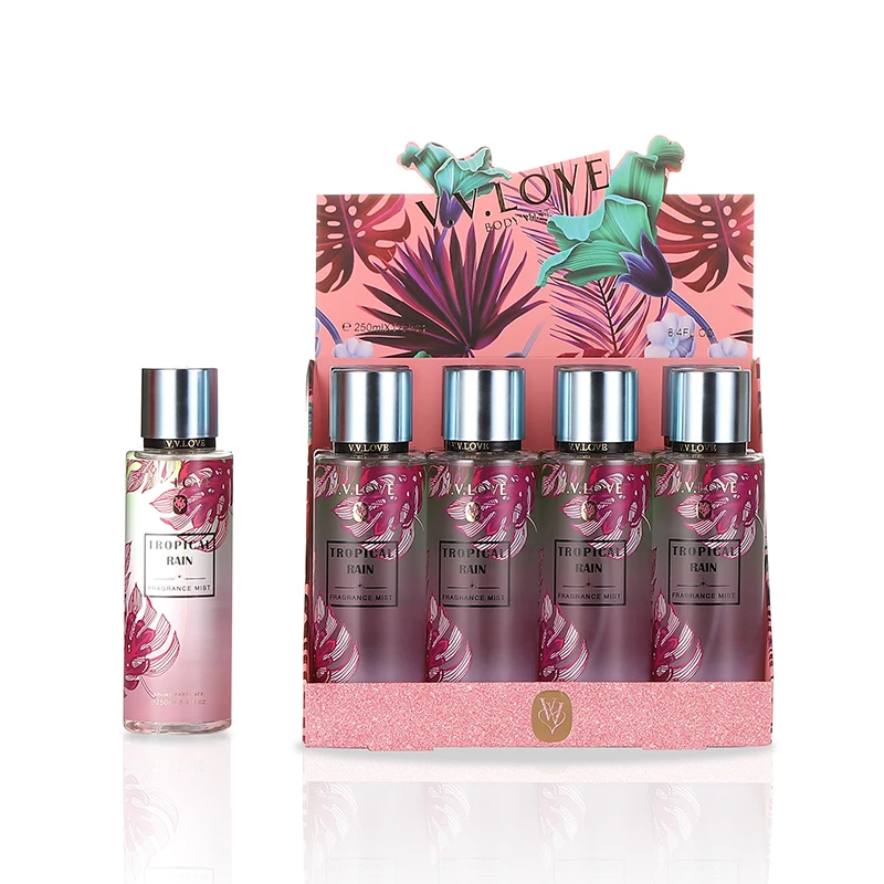 Оптовая продажа, Индивидуальные женские духи, оригинальные боди, спрей VVLOVE 250 мл, ароматический спрей, долговечные духи, сделано в Китае