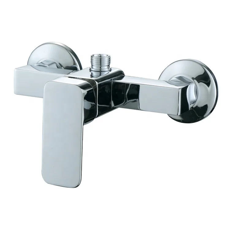 Square shape chrome zinc grifo de ducha  new style two way wall mount  shower bathtub faucet