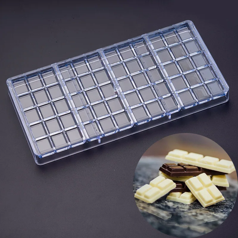 Fusimai Food Grade Bar Plastics Hot Sales Rectangular Handmade 3d Plastic Polycarbonate Chocolate Mold