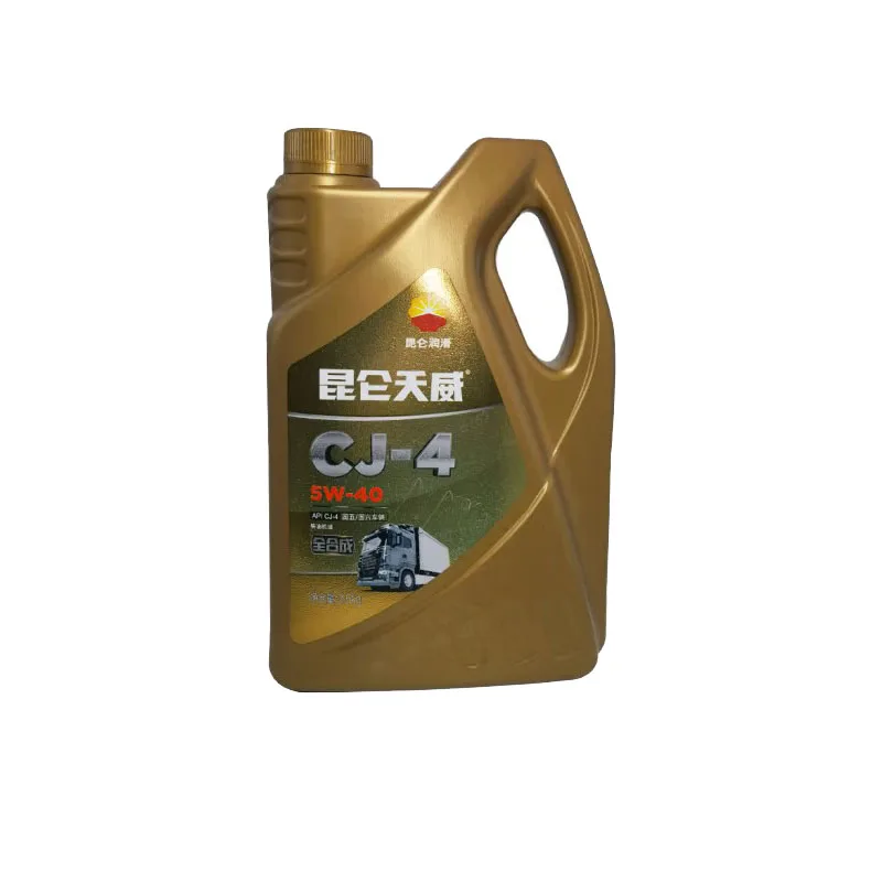 Kunlun brand Tianwei CJ-4 5W-40 diesel engine oil , made in China 3.5KG/4L PetroChina