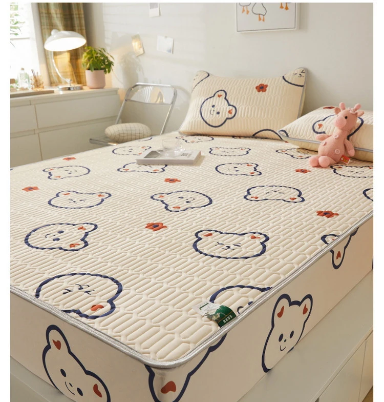 China Supplier Latex Fill Cool Cartoon Dinosaur Astronaut Mattress Cover Bedding Fitted Sheet Set