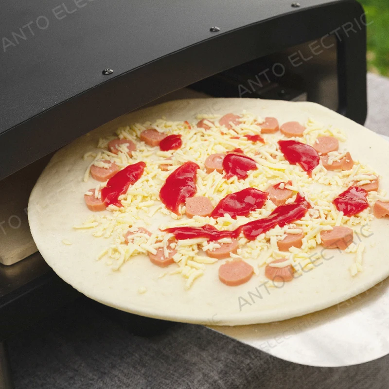 ANTO Manufacturer Price Outdoor Grill Tabletop 12 Inch Portable Horno De Forno Gaz Gas Pizza Oven For Sales