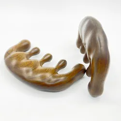 Portable sandalwood meridian massage head massage comb