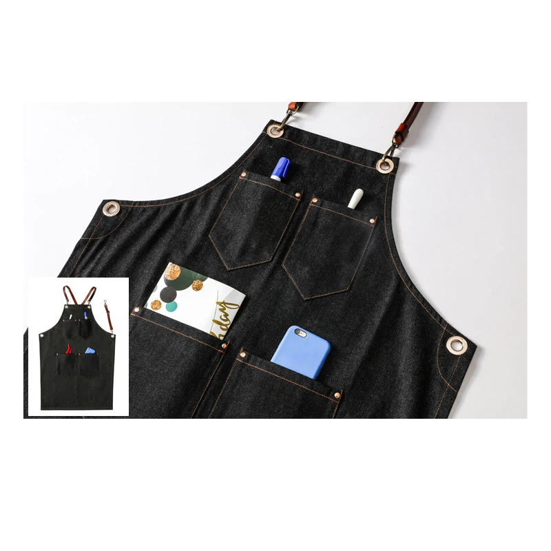 cleaning tools Kitchen Apron For Restaurants custom logo Barista Chef Uniform Work Bar Cafes Shop Grill kitchen Restaurant Apron