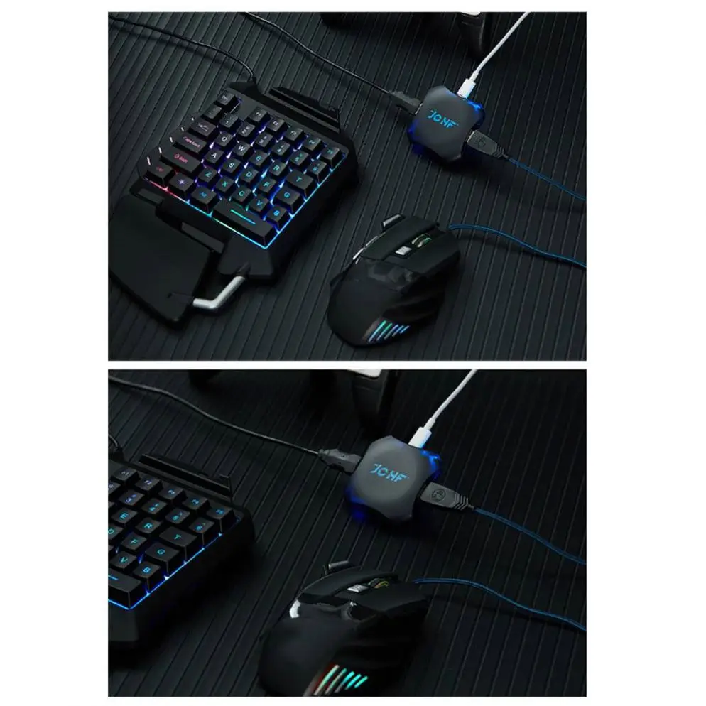 B2C Computer Accessories 1set Gaming Keyboard +Mouse+Converter Adapter For Game PUBG Eating Chicken For Android IOS iPhone