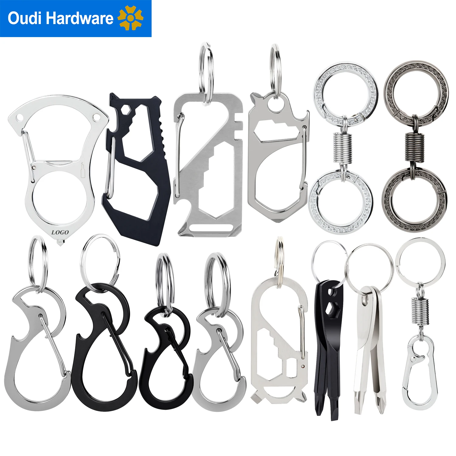 B7009 Custom Rose Gold Metal Small Key Chain Snap Clip Swivel Hook for Wallet