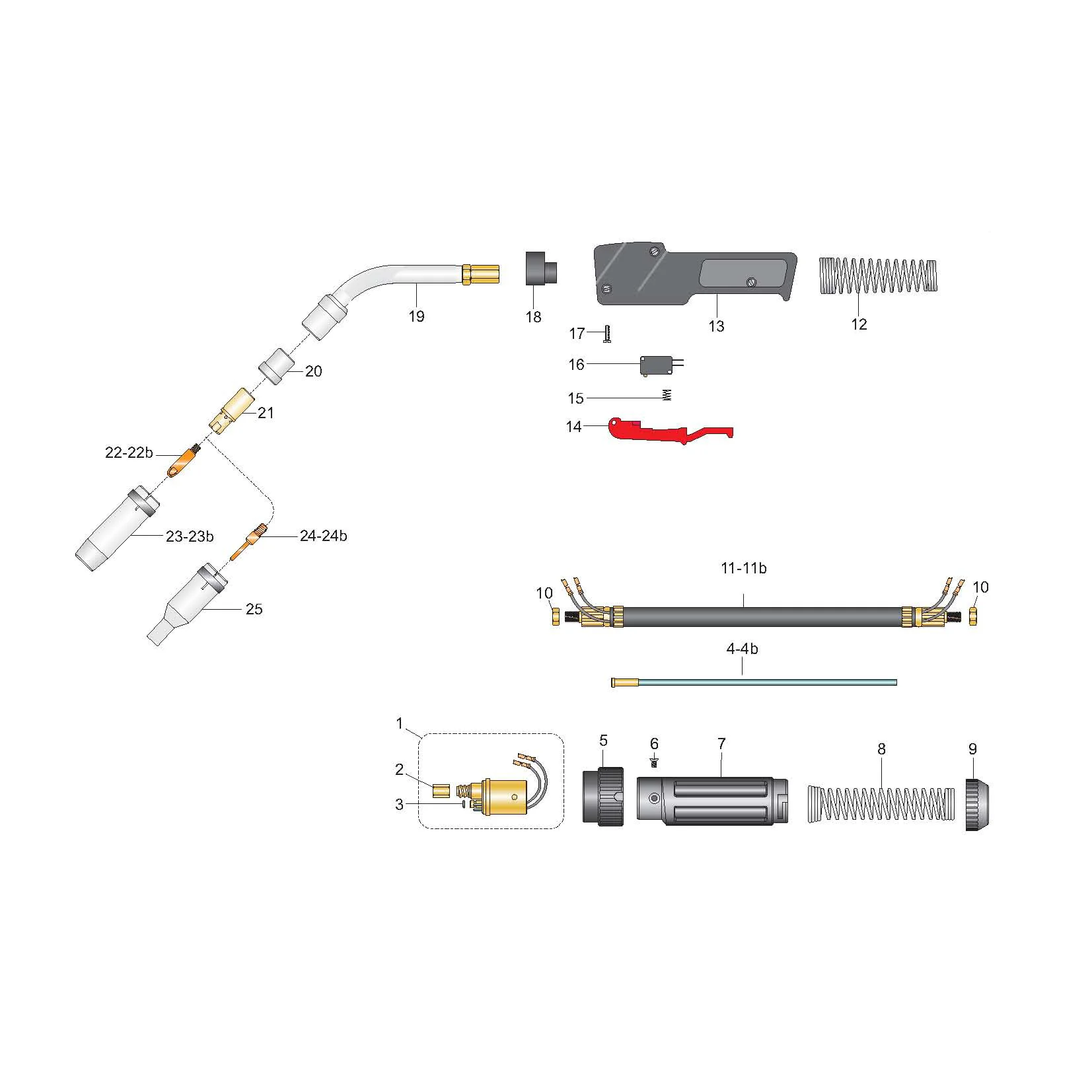 Tocha Mig Torch SBME 450 4 Metros sem Raspa HAILI