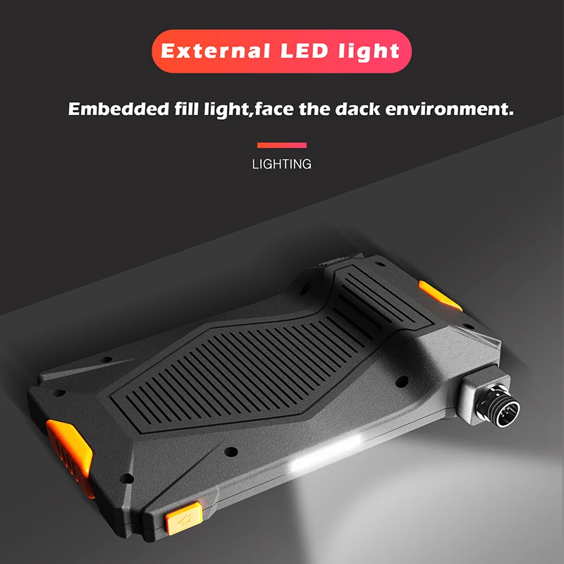 Endoscope Snake Camera with 4.3inch IPS Display 5m Waterproof Gooseneck Borescope Cable 8LEDs with 2600mAh 1080P Waterproof Lens