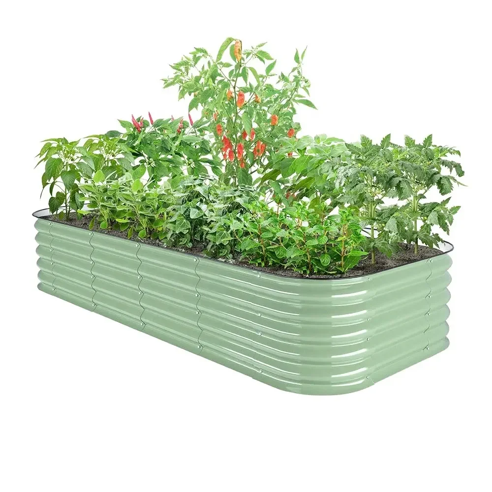 colored steel raised garden bed outdoor planters aluzinc mag metal garden boxes