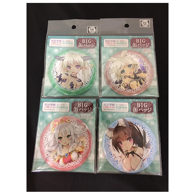 Cheap price manufacture custom tin lapel badge set anime for sale