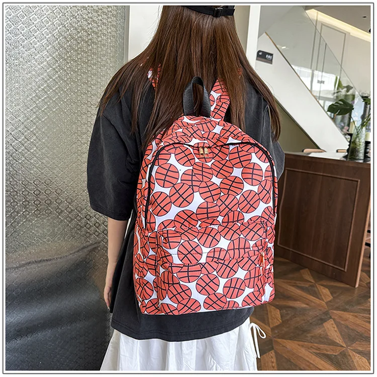 Sports Gym Bag Team Soccer Football Backpack Game Day Pattern Kids Backpack Sports Baseball Printed Boys Backpack