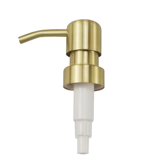 28/410 28/400 2CC Liquid Lotion Pump Gold Stainless Steel Screw Pump Dispenser