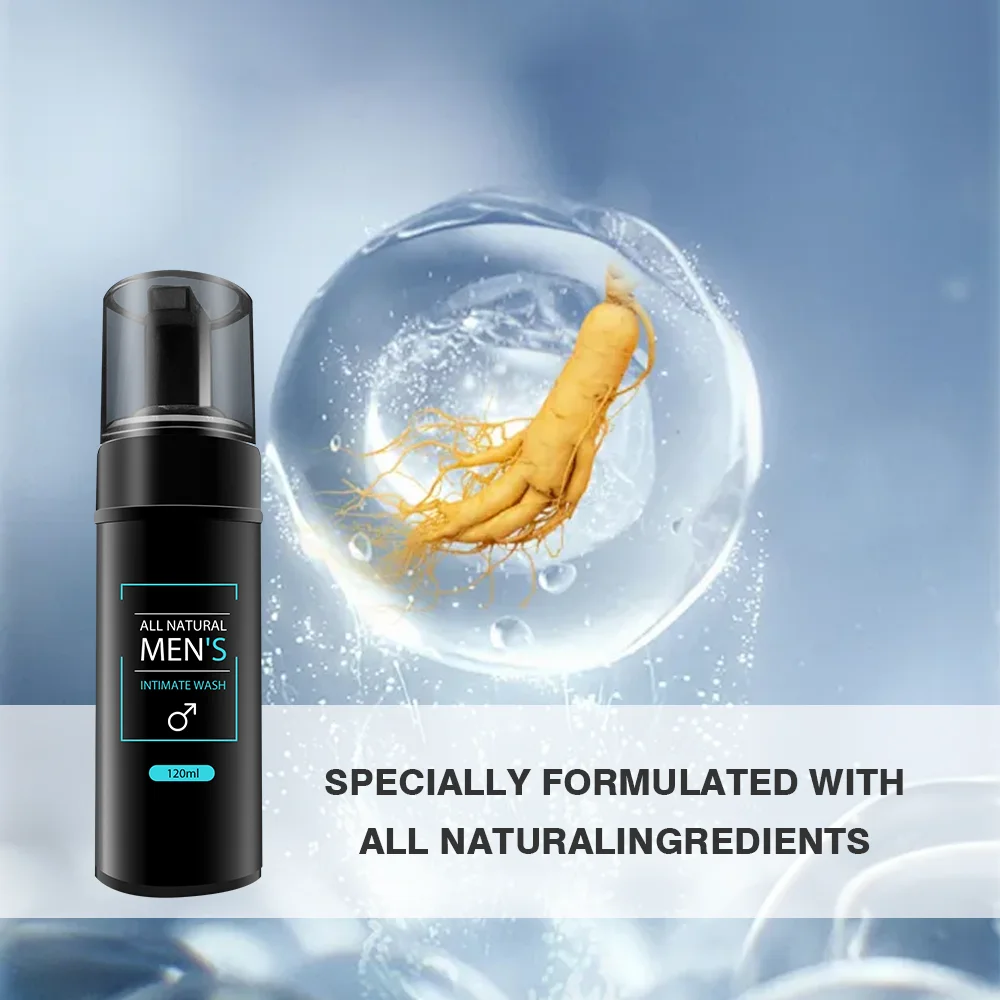 Cosmetic Personal Organic Natural pH Balanced Vaginal Hygiene Intimate Foam Wash for Men