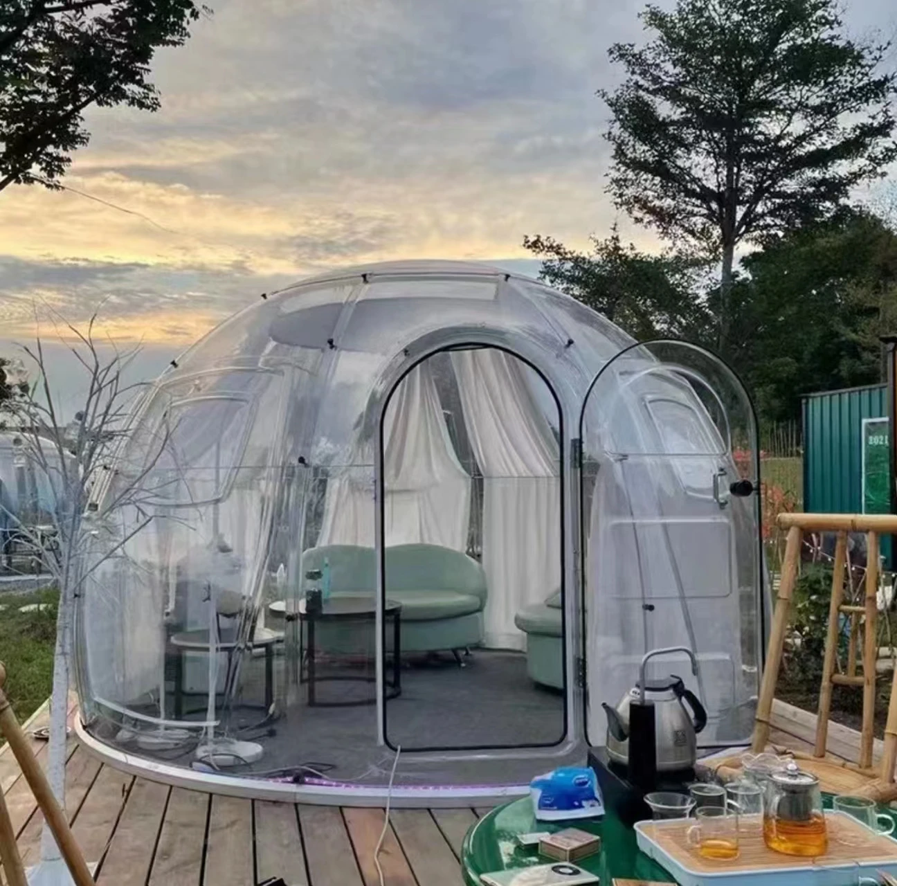 Outdoor mobile PC famous stay hotel outdoor tent canopy bubble star room dome tents