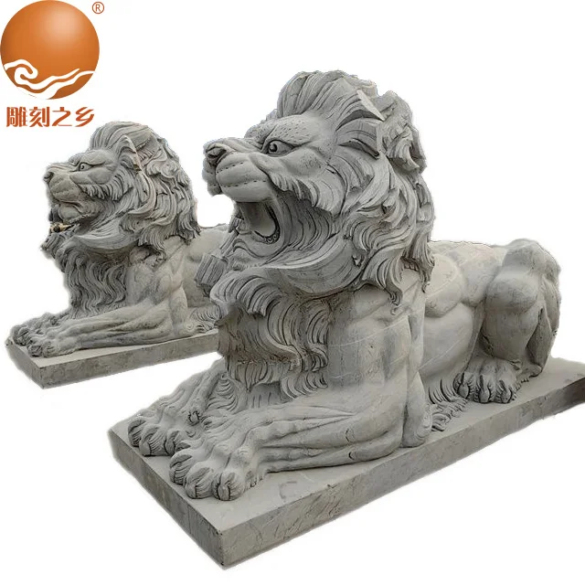 Marble Lion Statue Gate Lion Statue Animal Statue Made in China