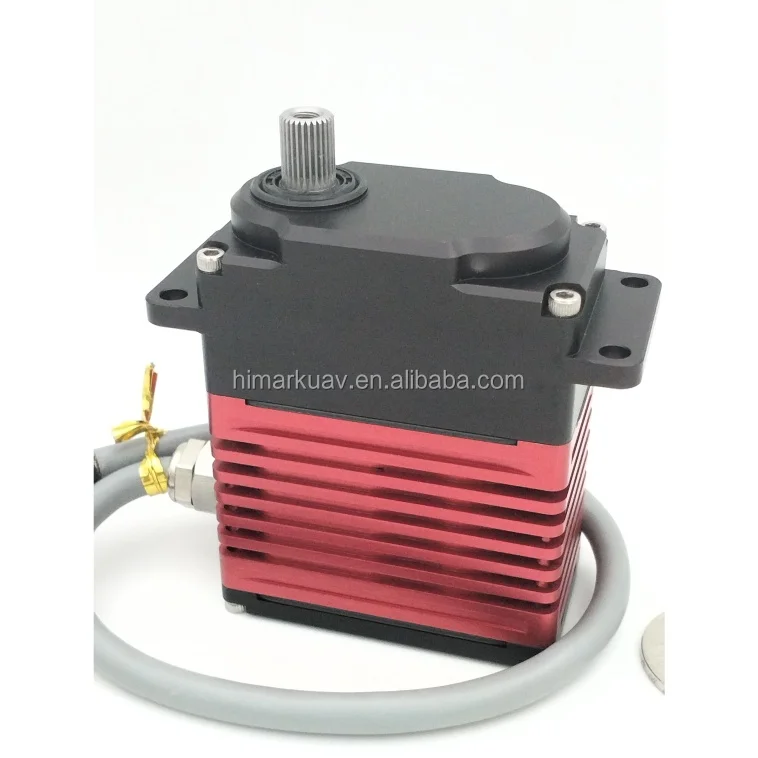 HIMARK 11018MG 24VPWM+RS485 110.0 Kgf.Cm 33Mm 30 Years Watertight Servo Factory Gear Aluminum Brushless Servo Motor For Thrower
