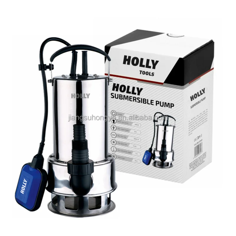 Auto Manuel 1/1.2/1.5 HP Stainless Steel 2 in 1 Clean Dirty Water Sump Pump ON-OFF Switch 550W/750W/900W/1100W Submersible Pump