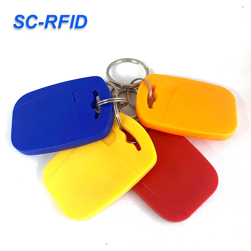 13.56MHZ Programmable ABS RFID keyfob/Keychain For Access Control