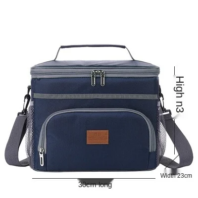 Large capacity aluminum film cooling bag insulation lunch bag waterproof bag reusable European and American hot selling high qua