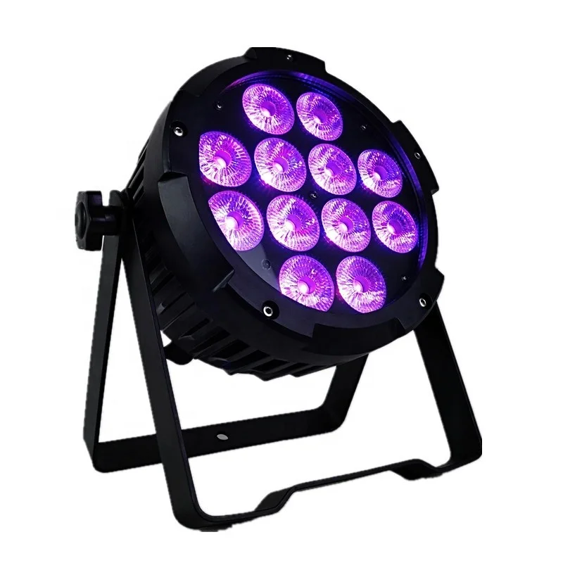Наружные светодиодные сценические светильники DMX 12 шт. * 10 Вт 4 в 1 RGBW водонепроницаемый светильник Par для свадьбы/сцены/дискотеки/концерта