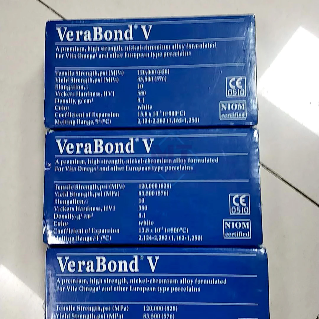 VB nickel chromium beryllium alloy Ceramic alloy VeraBond with Be/Dental alloy/Dental VeraBond