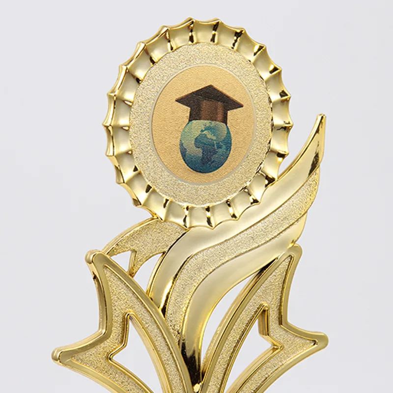 High Grade Color Cup Wheat Ear Award Handmade Plastic Trophy for School Composition & Athletic Sports Theme Souvenir Craft