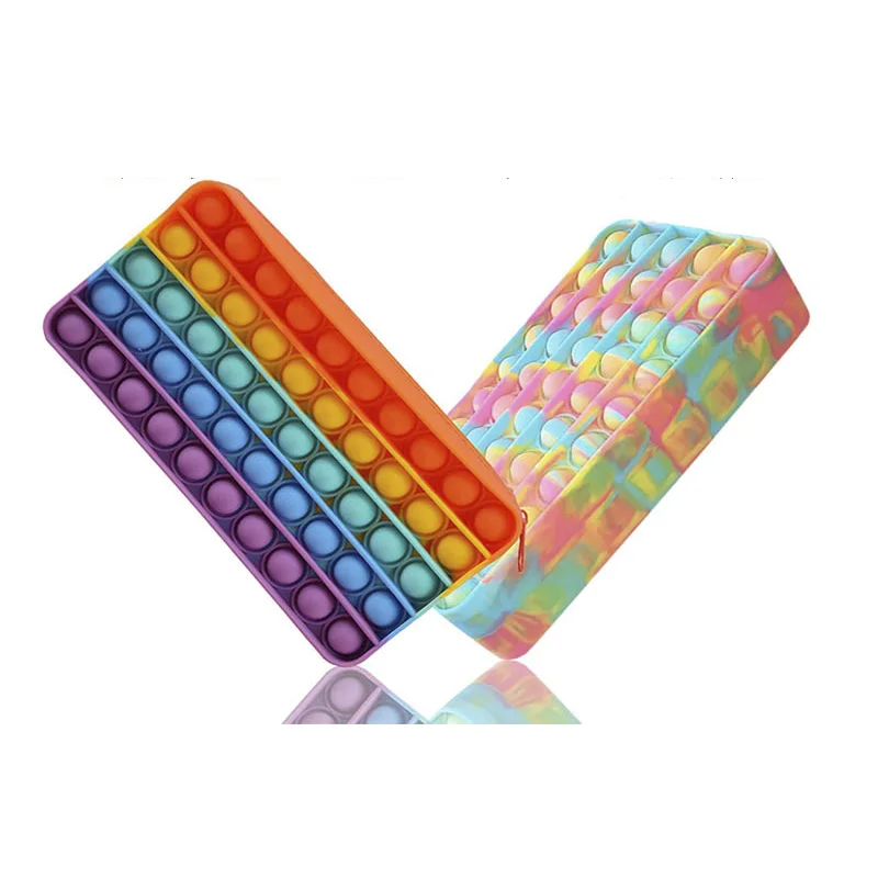 New Pop Push Bubble Fidget Stress Relief Antistress Popper Silicone Squeeze Toys
