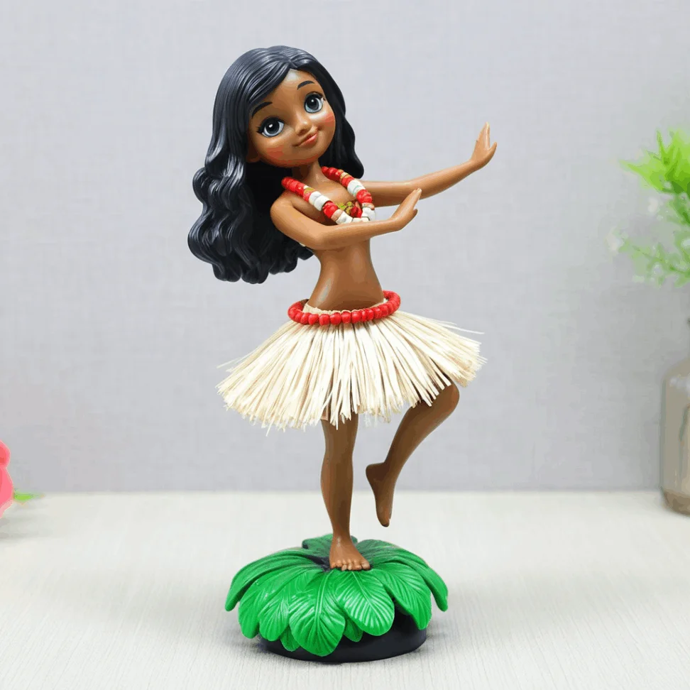 Creative Custom Resin Hula Girl Dashboard  Hawaii Dancing Hula Girl For Car Dashboard Doll