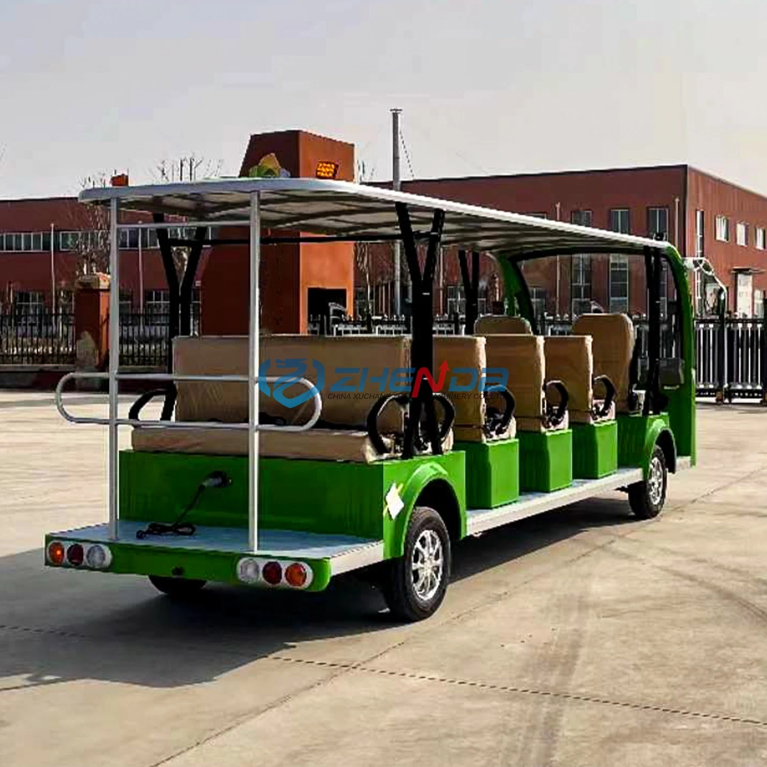 2024 Wholesale 14 Seater Electric School Sightseeing Bus Electric Tourist Bus Car for Sale