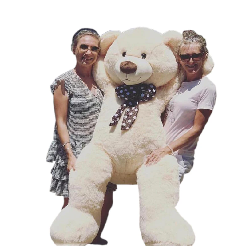 Niuniu Daddy 63in/160 см Kawaii Peluches гигантский классический плюшевый мишка с бантом из мягкой игрушки: хороший выбор для детей на день рождения подарок