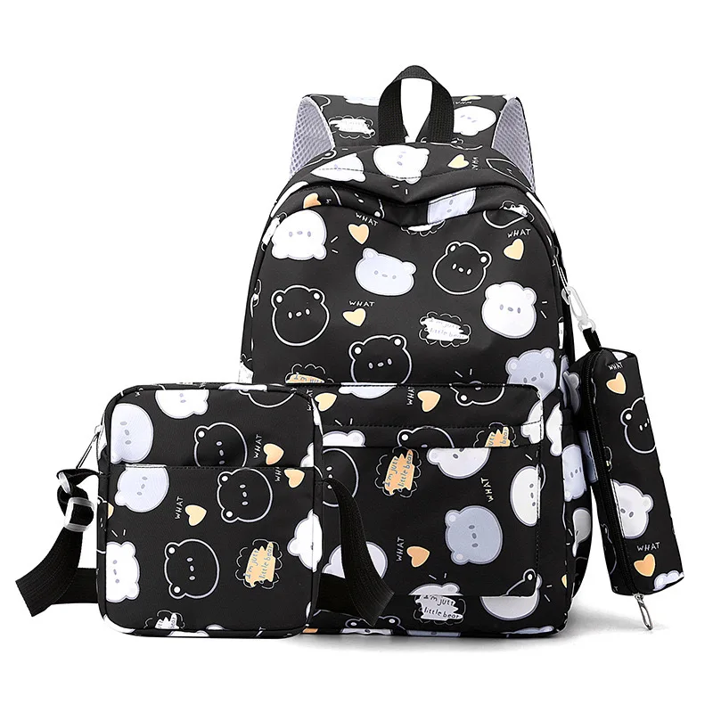 Custom Pink Cartoon School Bags for Children Backpack for Boys and Girls with Lunch Factory Sale Kid-Friendly Design