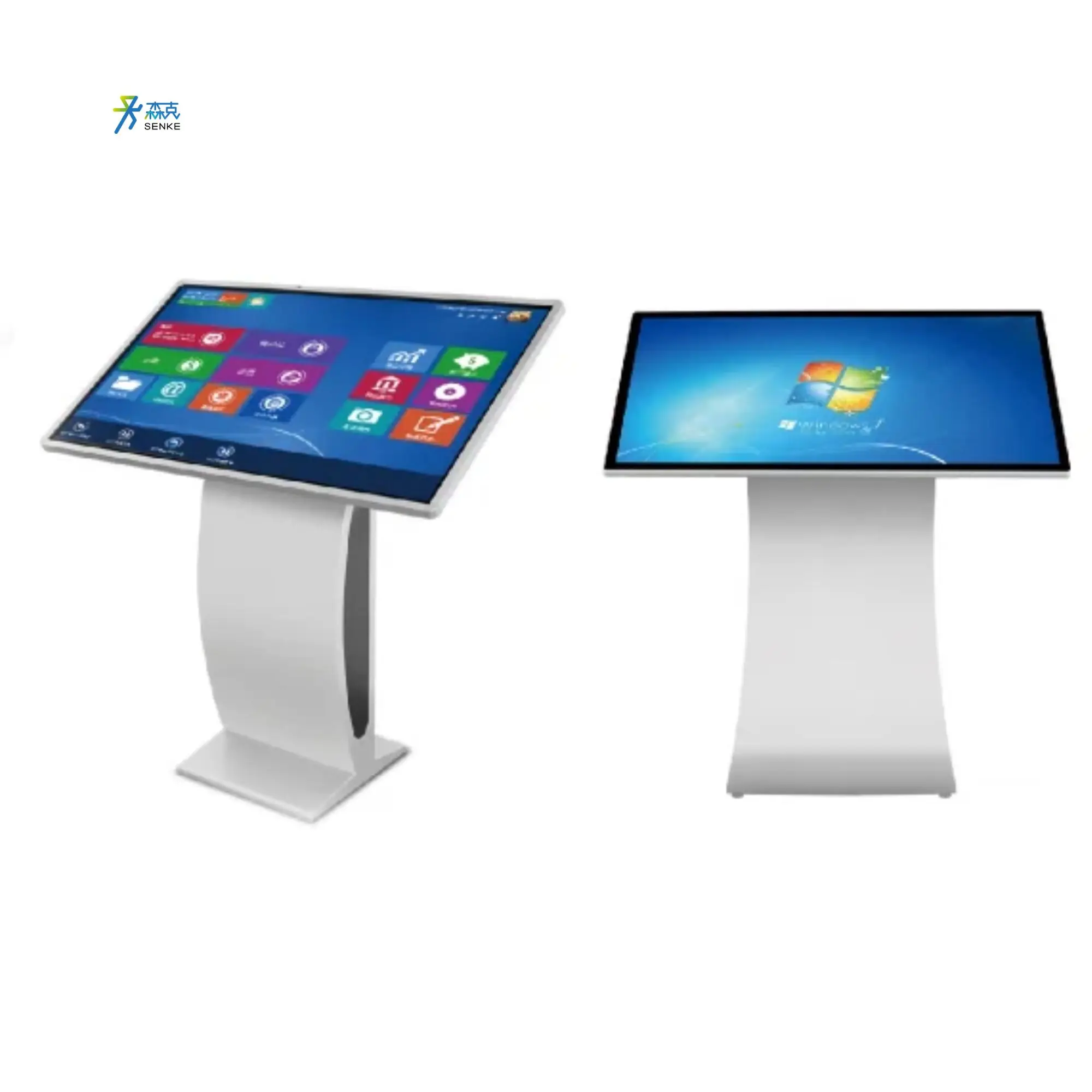 SENKE Floor Stand 4k Full Hd Information Lcd Digital Signage Self Service Kiosk Interactive Kiosk