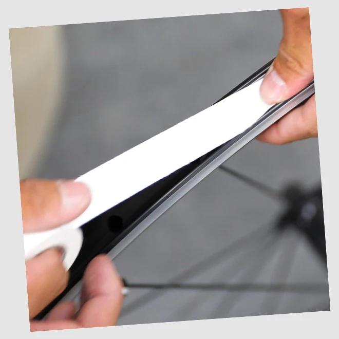 Бескамерная односторонняя лента для обода велосипеда или мотоцикла, Япония