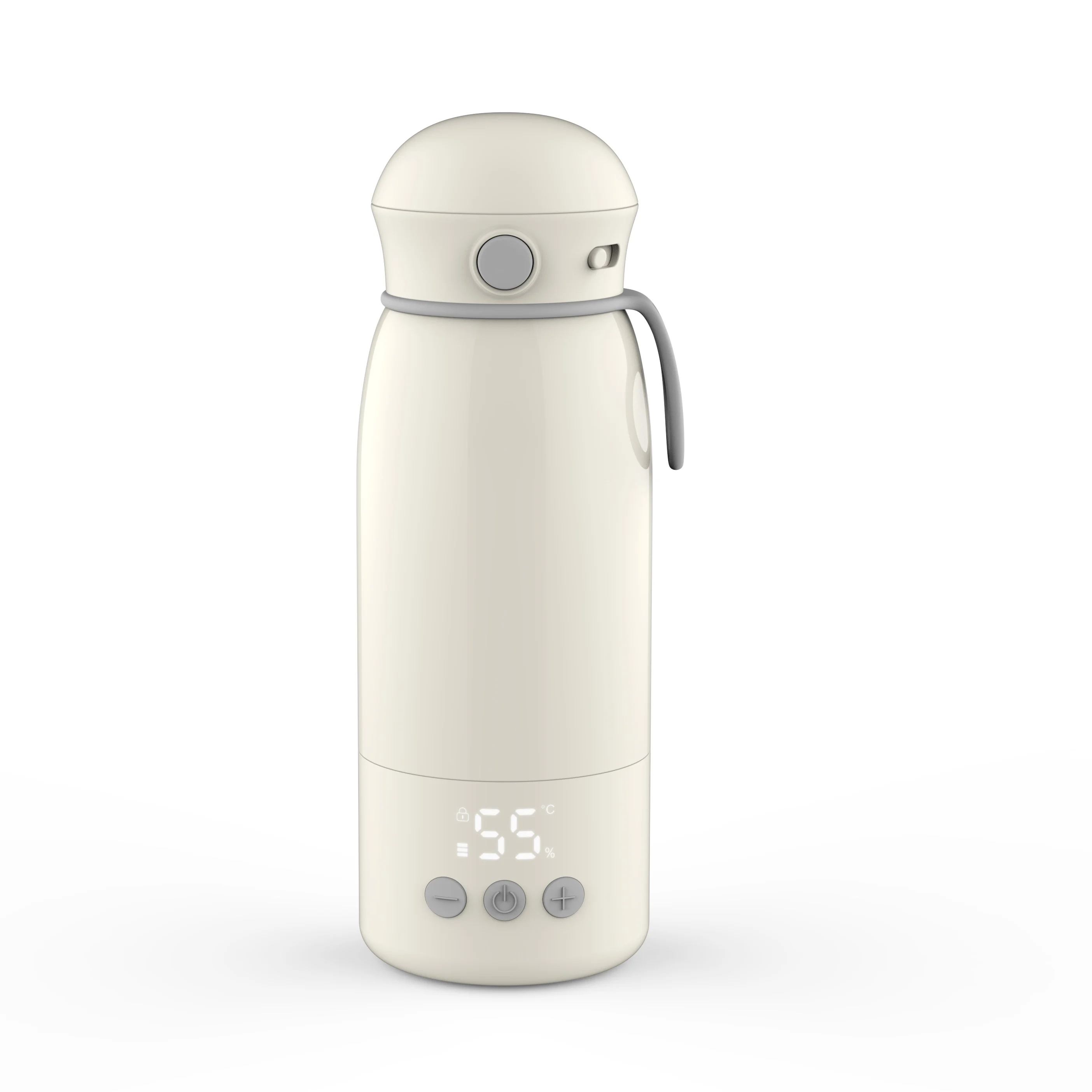 Water travel bottle soft touch with temperature thermos Electric coffee milk mug warmer