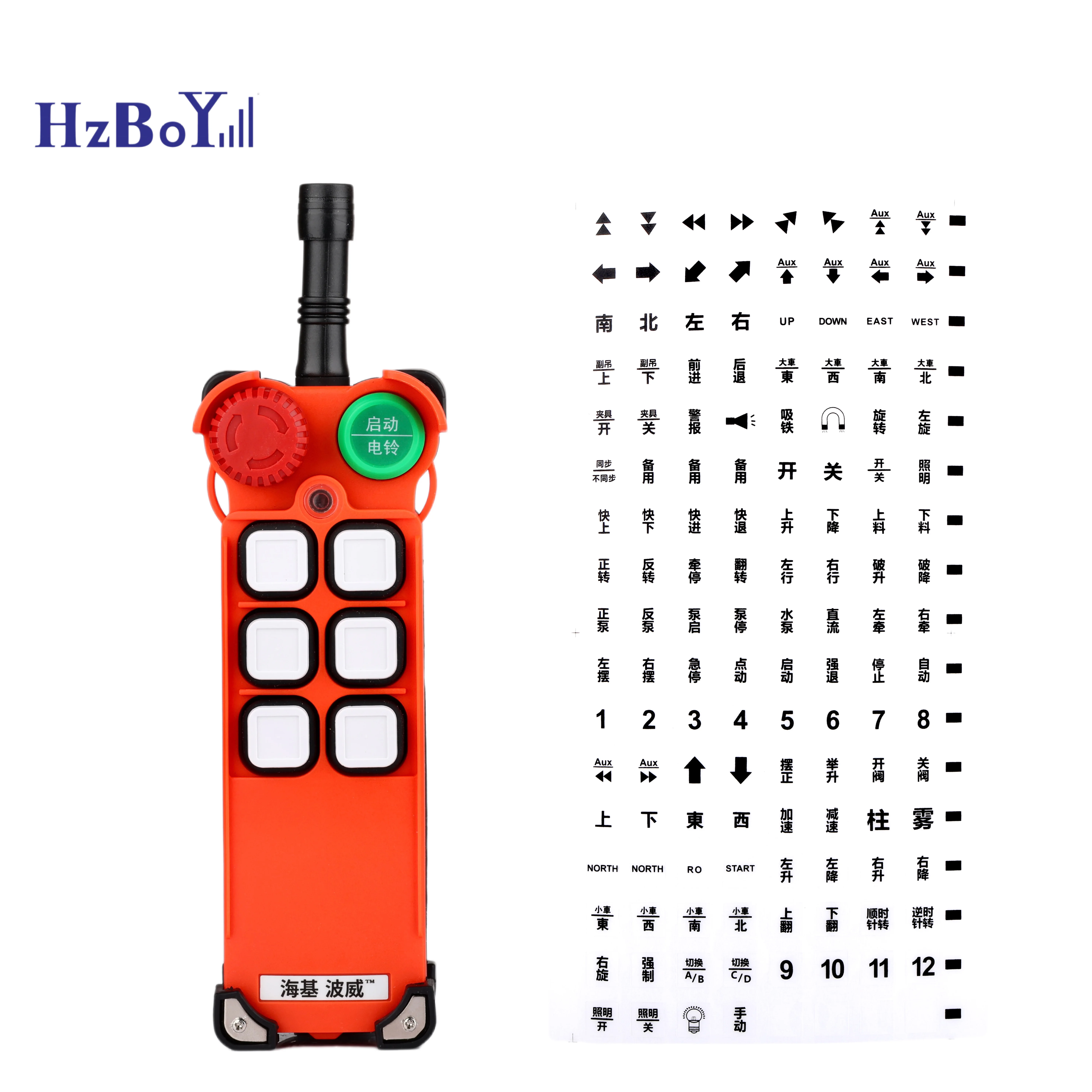 E1-2D4S Crane Radio Rc Transmitter Receiver Rf Telecontrol Winch Waterproof Wireless Remote Control