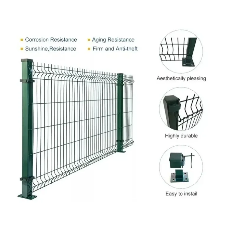 The best quality Home Outdoor Decorative 3d Curved Welded Wire Mesh Garden Fence For Fence Panel