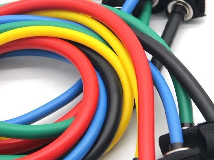 VIGFIT 11pcs Resistance Bands Set Exercise Workout Bands Exercise Toning Tubes Resistance Tube Sets