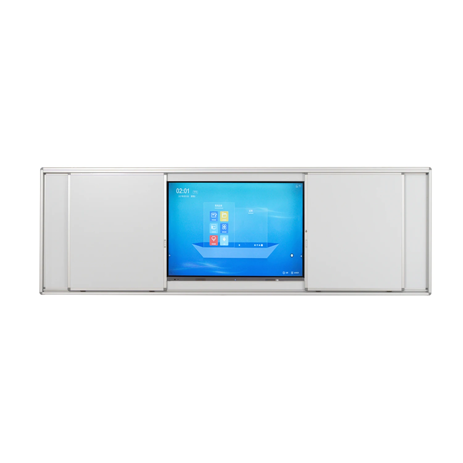 4000*1305mm Aluminium Frame School Sliding Blackboard Training Office Conference School Teaching White Board