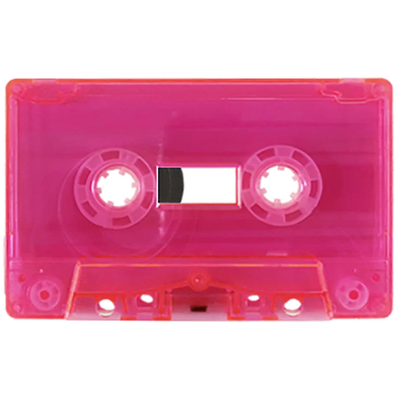 Audio Cassette Tape with Colored and Transparent Provided OEM and Free Sample for Test Quality.