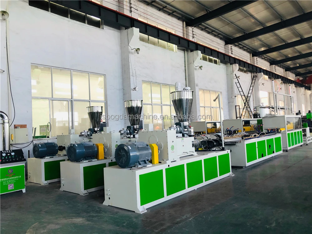 High Productivity PVC Conical Twin-Screw Extrusion Machine For Product of Plastic Foam Board