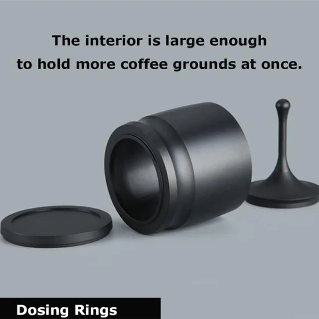 Coffee accessories anti-flying dust chocolate powder press cup 58mm coffee dosing cup